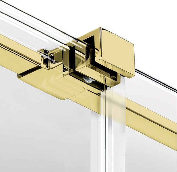 New Trendy Smart Light Gold sprchové dveře 150 cm posuvné zlatá lesk/průhledné sklo EXK-4218