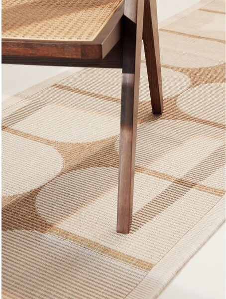 Vnitřní a venkovní běhoun v béžové a slonovinové barvě 80x250 cm Duet Bowen – NORTHRUGS
