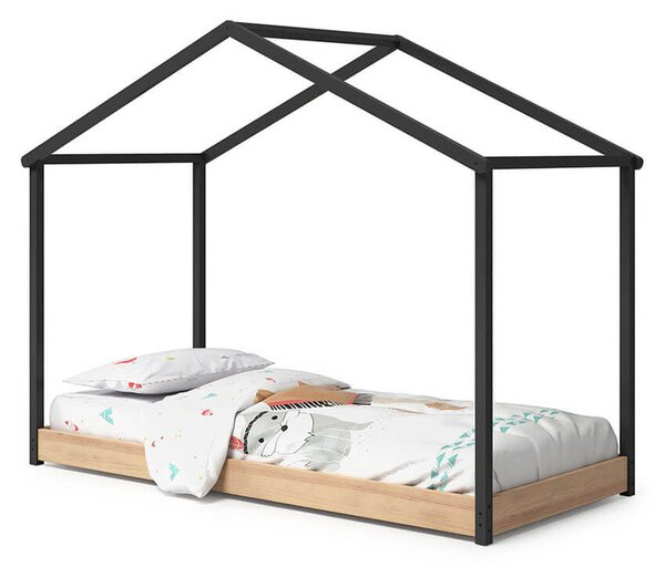 Dětská postel ruth 90 x 200 cm černá