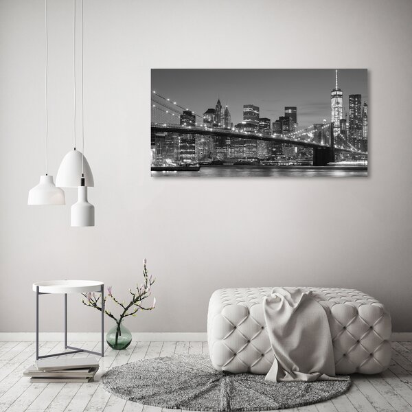 Moderní obraz canvas na rámu Manhattan noc oc-96464167
