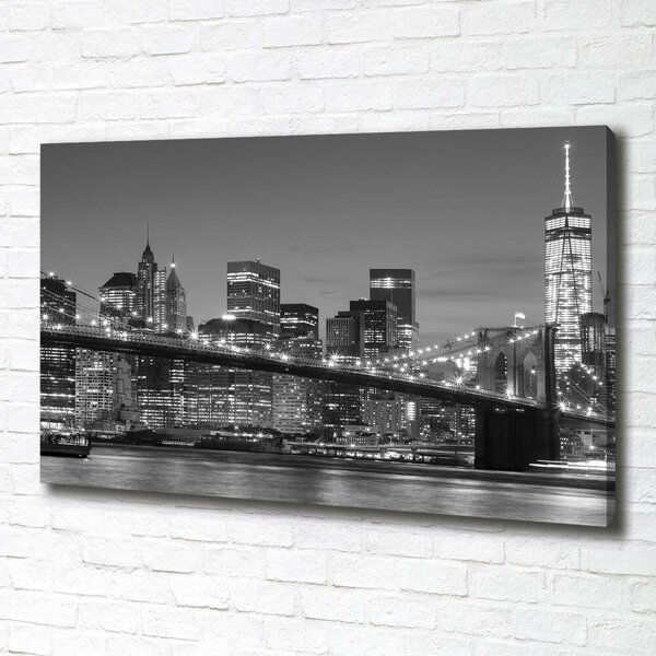 Moderní obraz canvas na rámu Manhattan noc oc-96464167