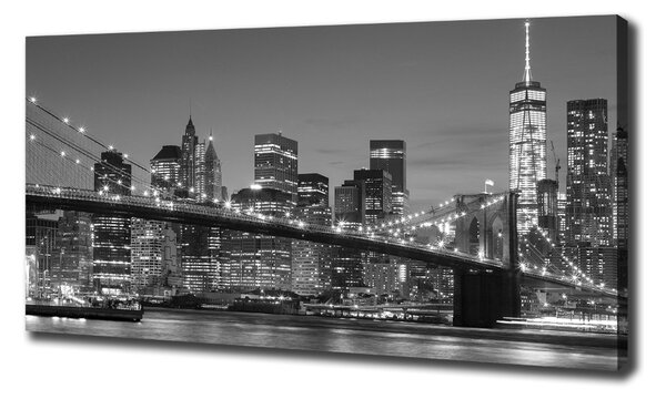 Moderní obraz canvas na rámu Manhattan noc oc-96464167