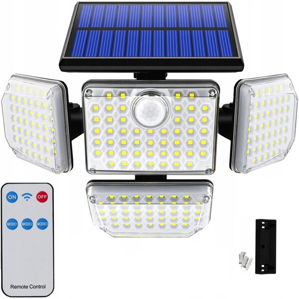 Izoxis 20224 Solární 171 LED osvětlení s PIR čidlo pohybu / soumraku