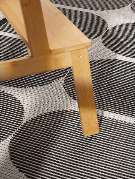 Černobílý vnitřní a venkovní běhoun 80x250 cm Duet Bowen – NORTHRUGS