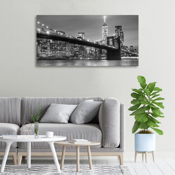 Foto obraz na plátně do obýváku New York noc oc-96581039