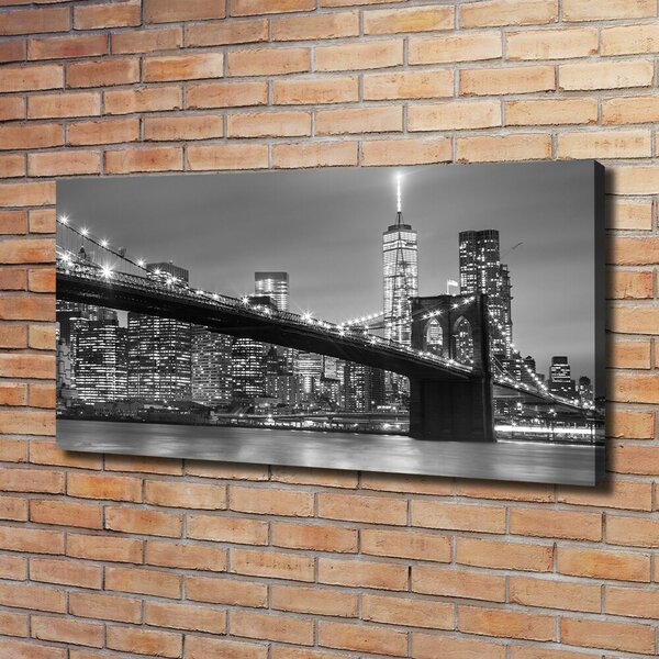 Foto obraz na plátně do obýváku New York noc oc-96581039