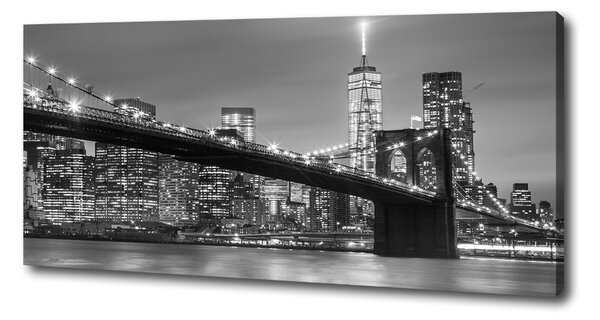 Foto obraz na plátně do obýváku New York noc oc-96581039