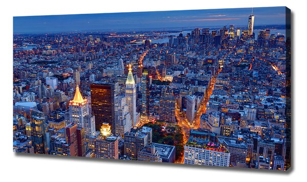 Moderní fotoobraz canvas na rámu Manhattan noc oc-96722456
