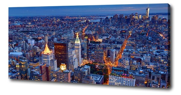 Moderní fotoobraz canvas na rámu Manhattan noc oc-96722456