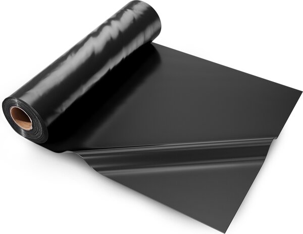 VEVOR PE stavební fólie, krycí fólie 5' x 100', víceúelový stavební plast, fólie na maltu pro ochranu proti plevelu, ochranu plot a izolaci, erná barva
