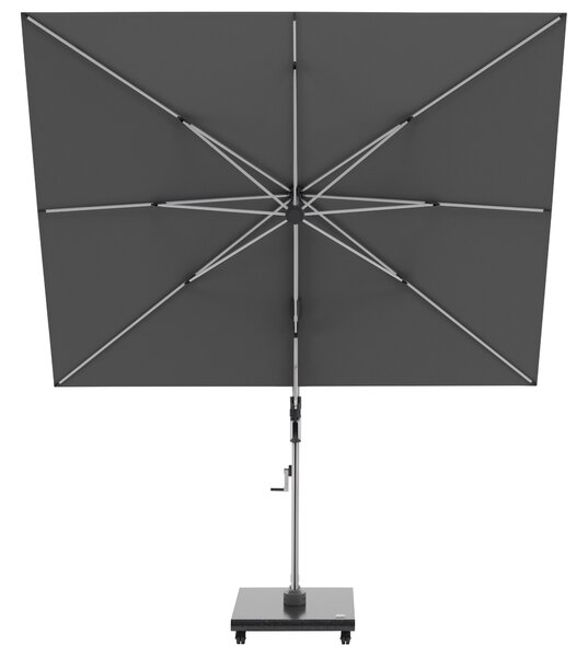 Knirps HYPERION 330 x 240 PRESTIGE - luxusní výkyvný zahradní slunečník s boční tyčí