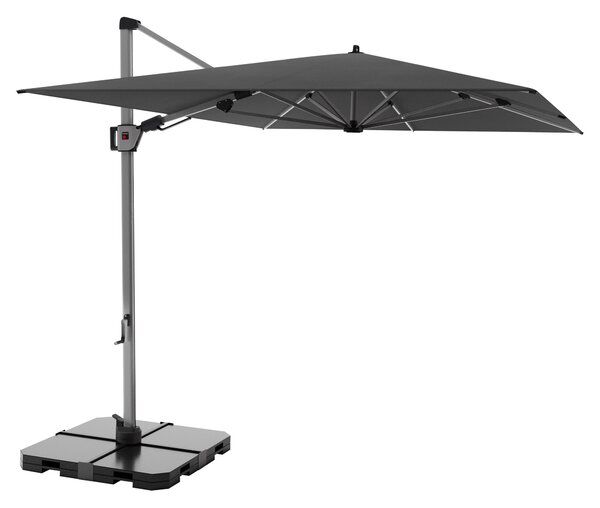 Knirps HYPERION 330 x 240 PRESTIGE - luxusní výkyvný zahradní slunečník s boční tyčí