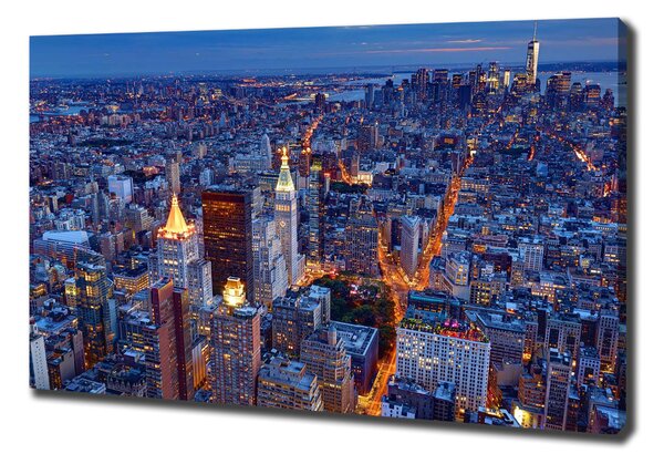 Moderní fotoobraz canvas na rámu Manhattan noc oc-96722456