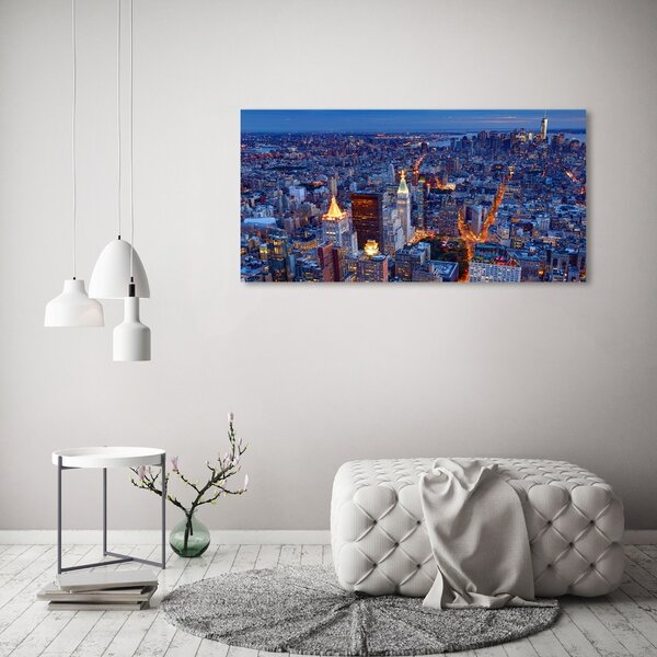 Moderní fotoobraz canvas na rámu Manhattan noc oc-96722456