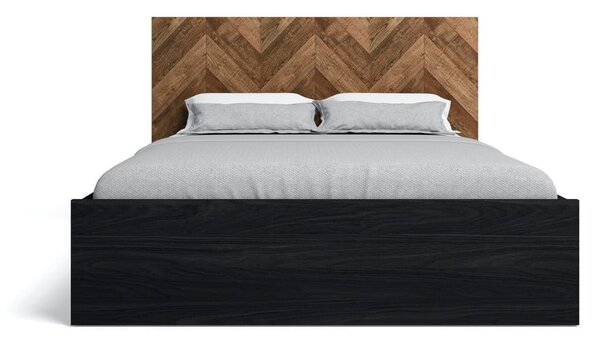 Černá dvoulůžková postel s úložným prostorem 160x200 cm Gio - Marckeric