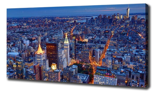 Moderní fotoobraz canvas na rámu Manhattan noc oc-96722456
