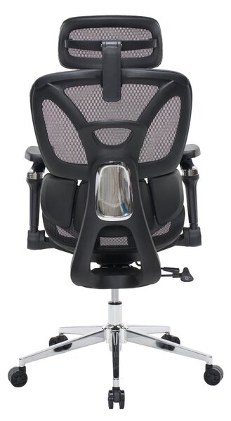 Kancelářská ergonomická židle PORTE II — síťovina, černá