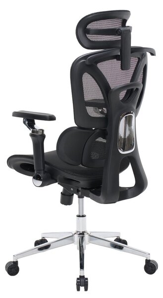 Kancelářská ergonomická židle PORTE II — síťovina, černá