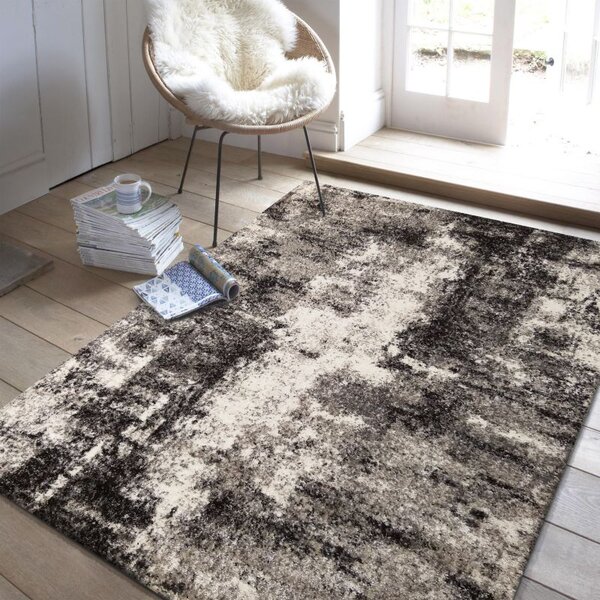 Makro Abra Moderní kusový koberec Panamero 05 Abstraktní béžový šedý Rozměr: 60x100 cm