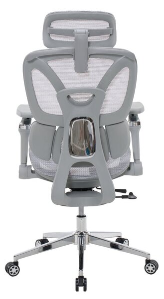 Kancelářská ergonomická židle PORTE II — síťovina, šedá