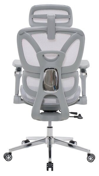 Kancelářská ergonomická židle PORTE — síťovina, šedá