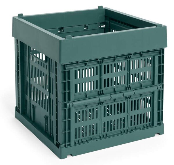 HAY Úložný box Colour Crate Cube, dark green