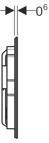 Geberit Sigma40 splachovací tlačítko pro WC || 115.628.QF.1