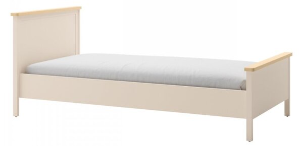 Postel s matrací Story SO16, Rozměr postele: 90x200, Barva: pískově béžová /dub vicenza bělený, Zásuvky: Ne 5903211505836