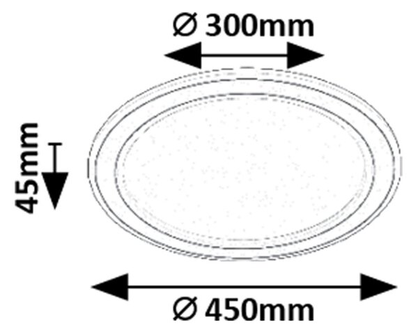 Rabalux GOLWEN LED stropní svítidlo 71406