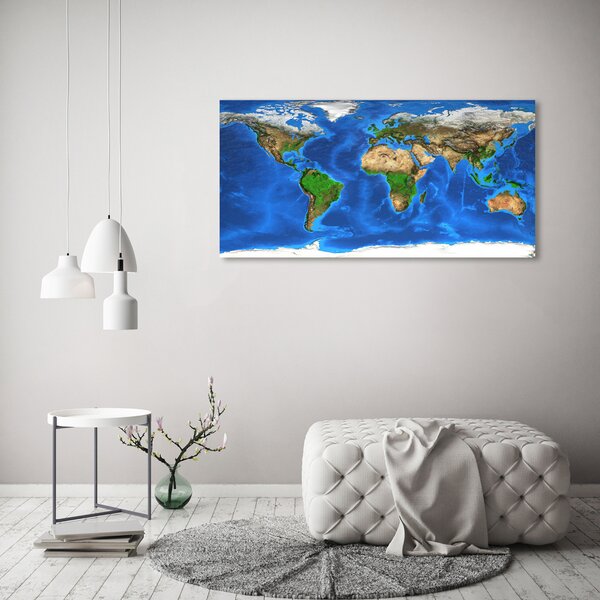Foto obraz canvas Mapa světa oc-97580792