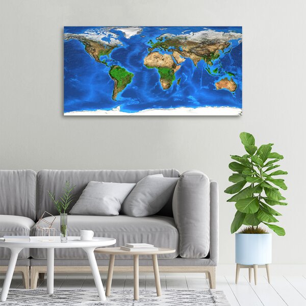 Foto obraz canvas Mapa světa oc-97580792