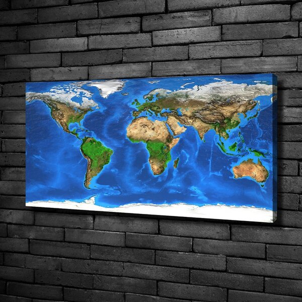 Foto obraz canvas Mapa světa oc-97580792