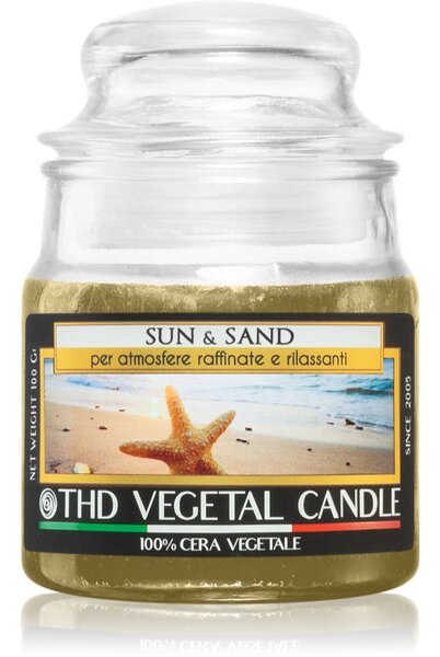 THD Vegetal Sun & Sand vonná svíčka 100 g