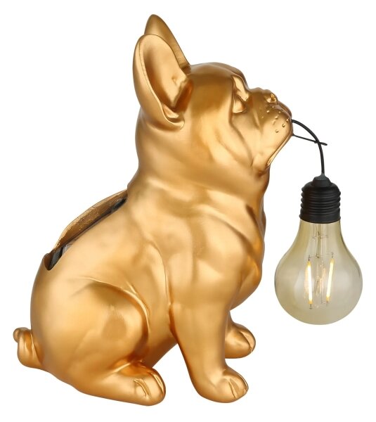 Globo 36333G - LED Solární svítidlo LED/0,06W/3V IP44 zlatý pes