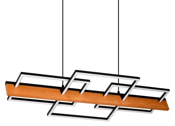 LED Lustr na lanku LARYSA LED/35W/230V borovice
