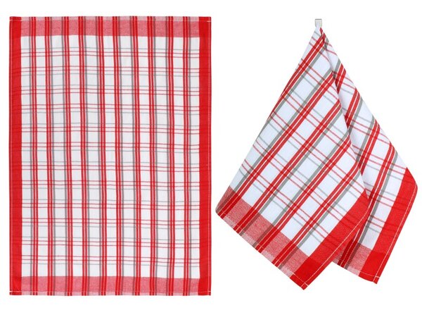BELLATEX Kuchyňská utěrka 1 ks Červená 50x70 cm