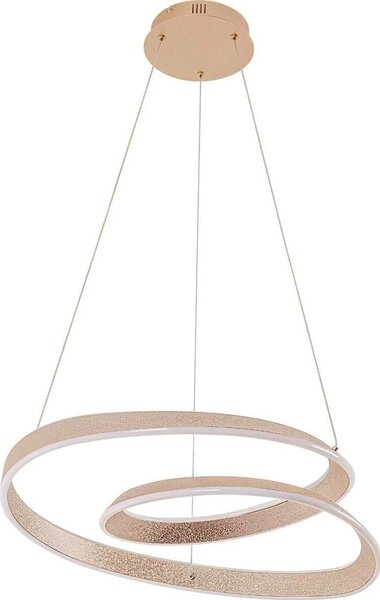 LED Lustr na lanku GLOW LED/75W/230V 4000K pr. 60 cm zlatá