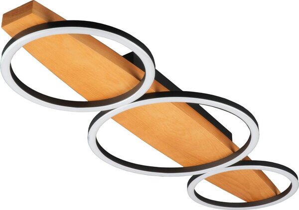 LED Stropní svítidlo MELISA LED/28W/230V 26,5x70 cm borovice