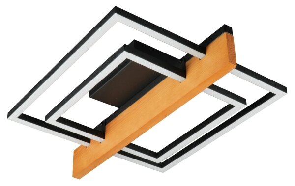 LED Stropní svítidlo LARYSA LED/23W/230V 35x45 borovice