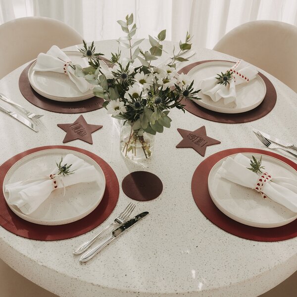 Oboustranný podtácek Star Red – set 2 ks
