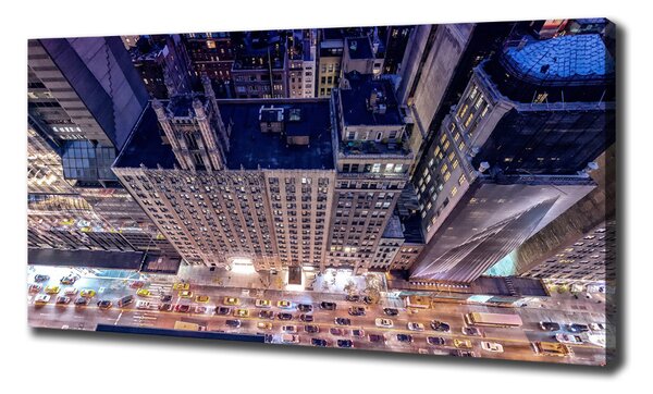 Foto obraz na plátně do obýváku New York noc oc-98090978