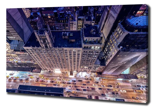 Foto obraz na plátně do obýváku New York noc oc-98090978