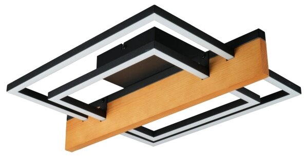 LED Stropní svítidlo LARYSA LED/23W/230V 35x45 borovice
