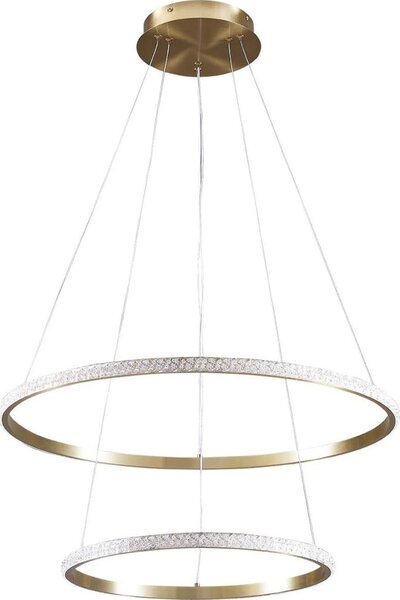 LED Lustr na lanku DIANA LED/44W/230V 4000K pr. 59 cm zlatá