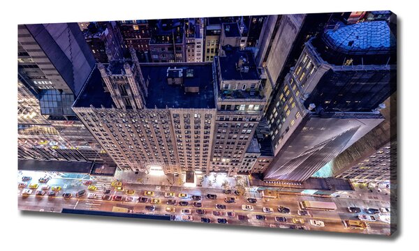 Foto obraz na plátně do obýváku New York noc oc-98090978