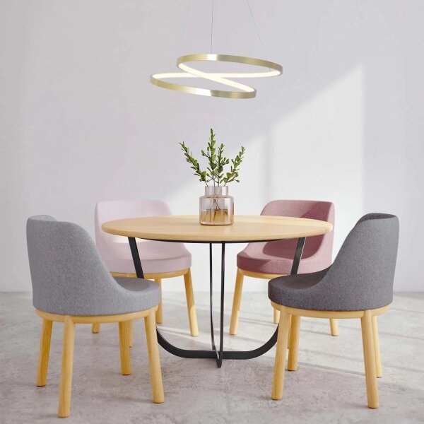 LED Lustr na lanku ZEFIRA LED/40W/230V 4000K pr. 50 cm zlatá