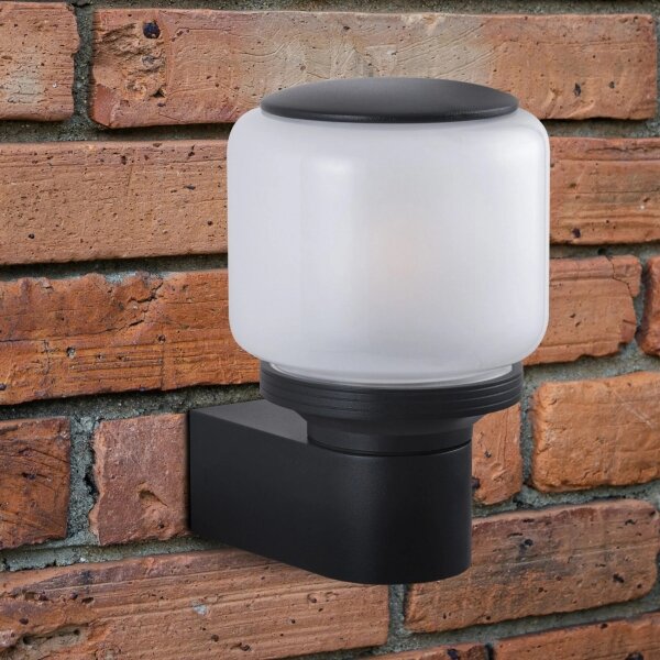 Venkovní nástěnná lampa MADRID 1xE27/12W/230V IP44 černá