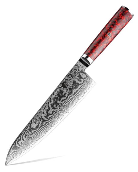 Šéfkuchařský nůž z damaškové oceli S35VN Inferno SaKuRo 20,3 cm