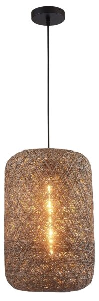 Lustr na lanku ELLEN 1xE27/20W/230V pr. 30 cm antracit