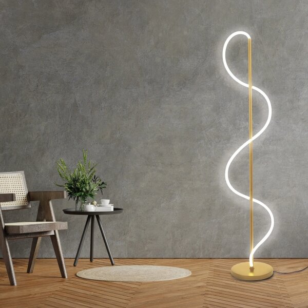 LED Stojací lampa EMMA LED/24W/230V zlatá